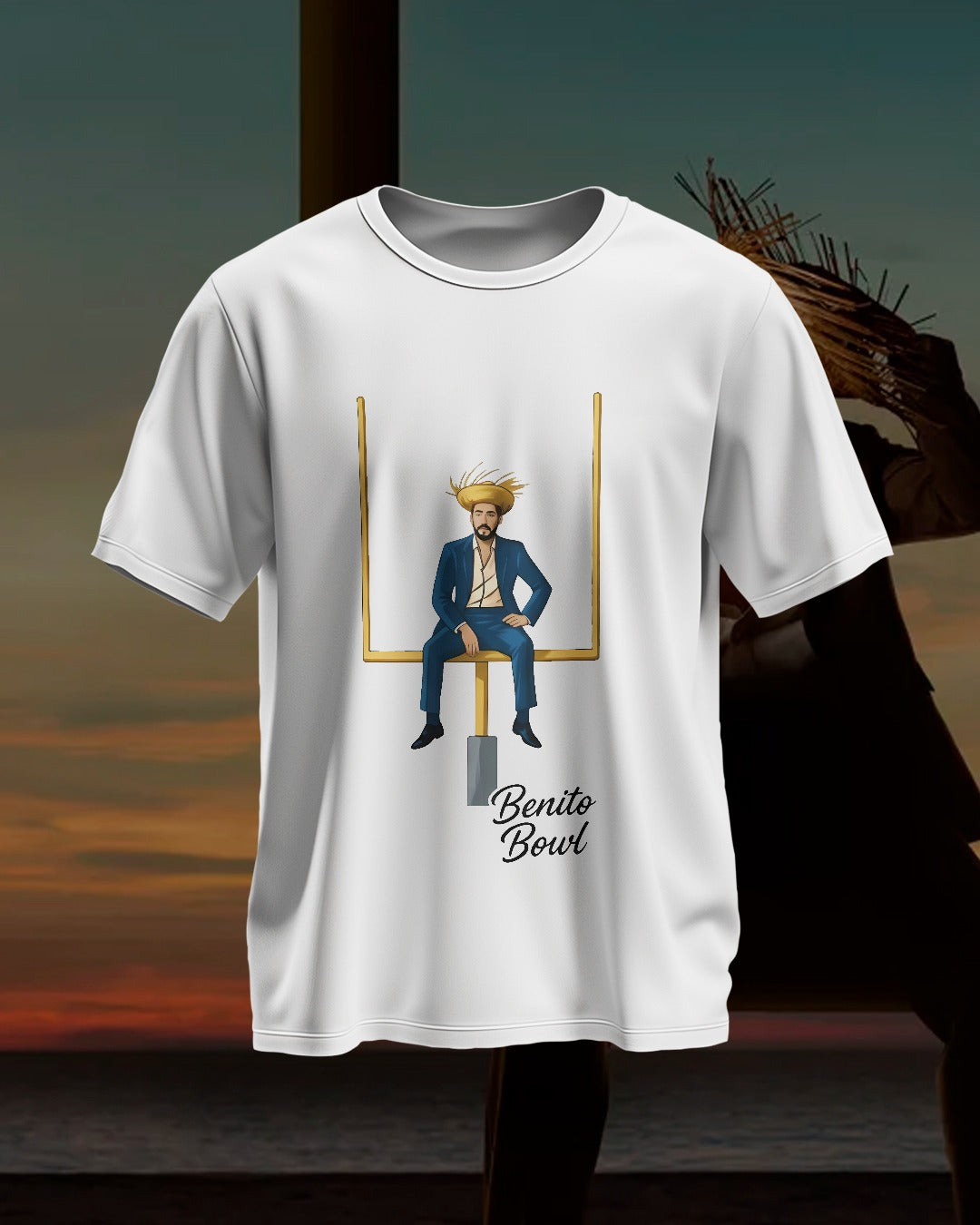 BENITO BOWL EDITION BOWL BAD BUNNY CAMISAS UNISEX