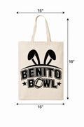 TOTE BAGS BAD BOWL WHITE, NATURAL, BLACK