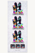 DTF TEXTILE YARDA 12X36 BAD BUNNY 6 IMPRESIONES DEL DISENO