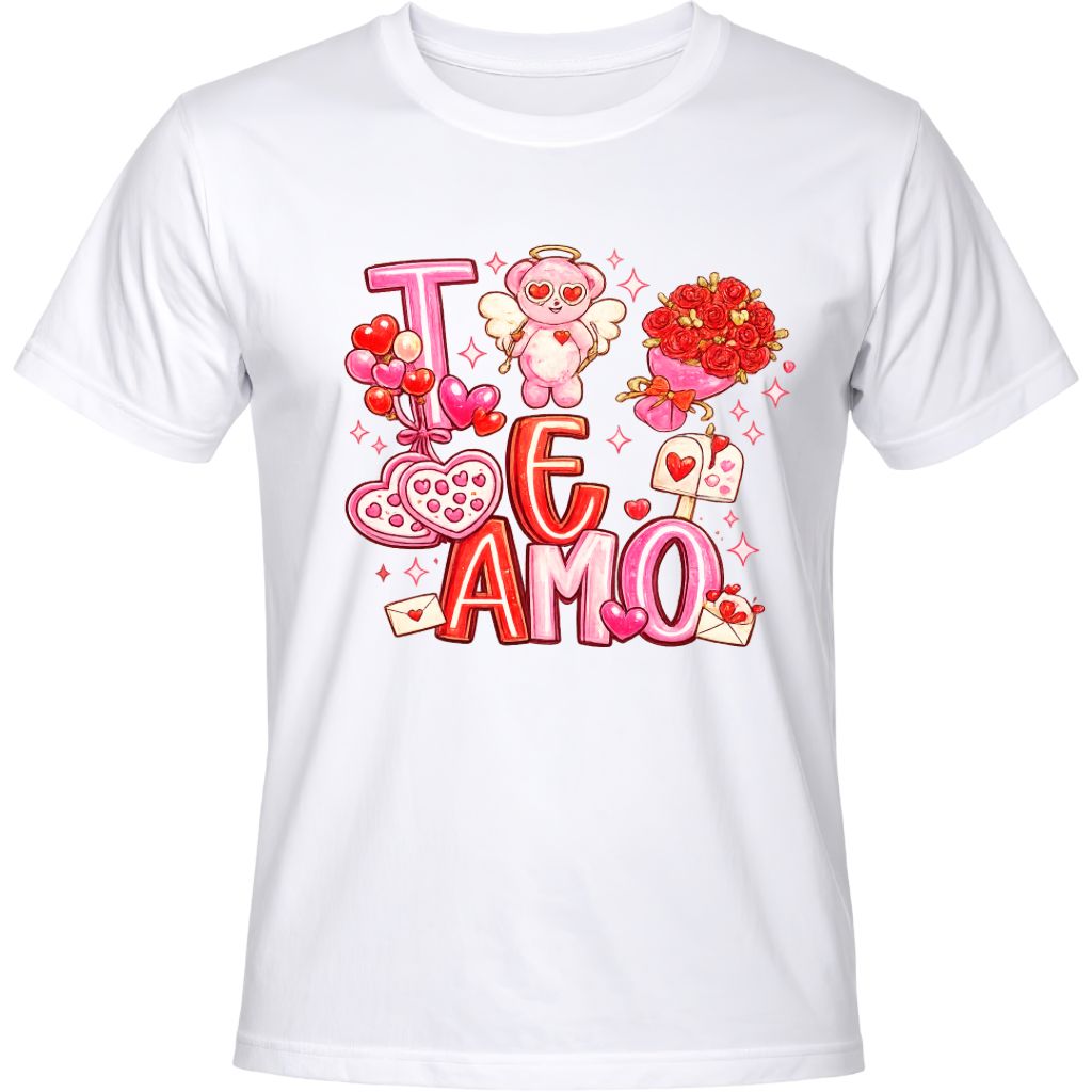 SAN VALETINE TE AMO TSHIRT UNISEX