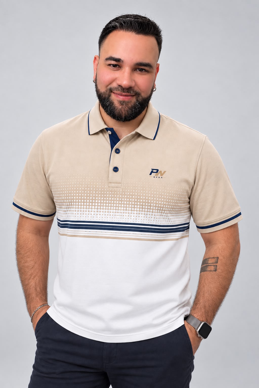 PW Gear Performance Polo-Coastal Sand