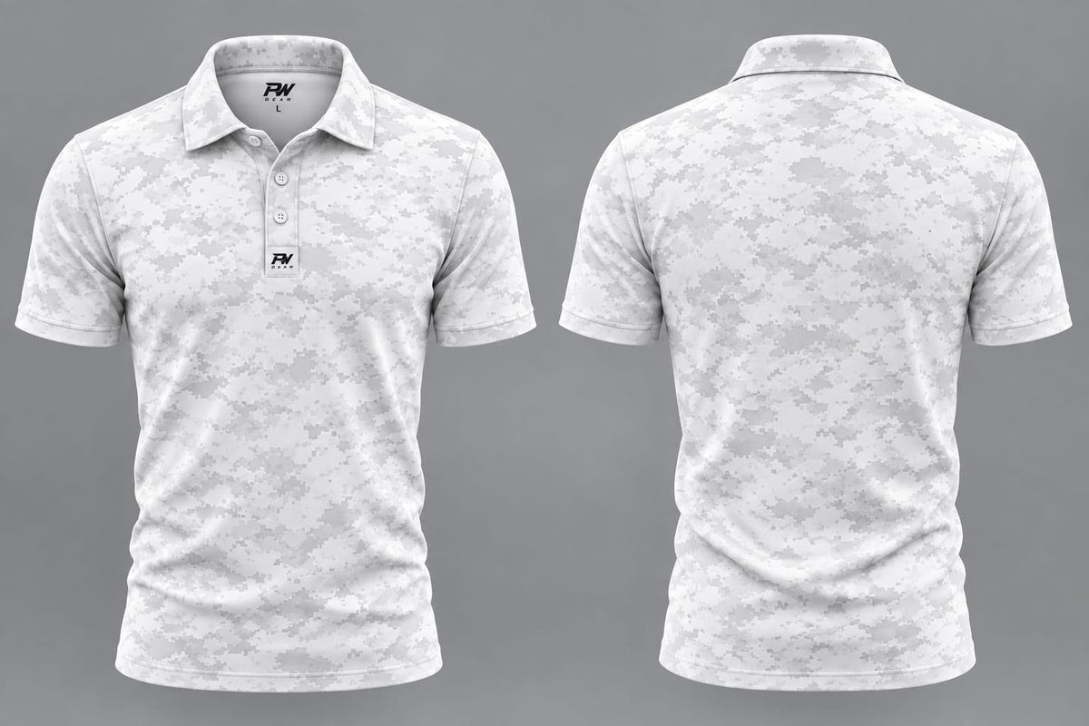 PW Gear Performance Polo Arctic Camo