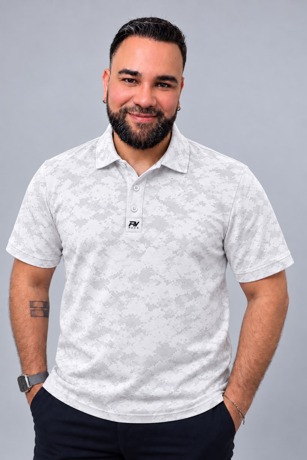PW Gear Performance Polo Arctic Camo