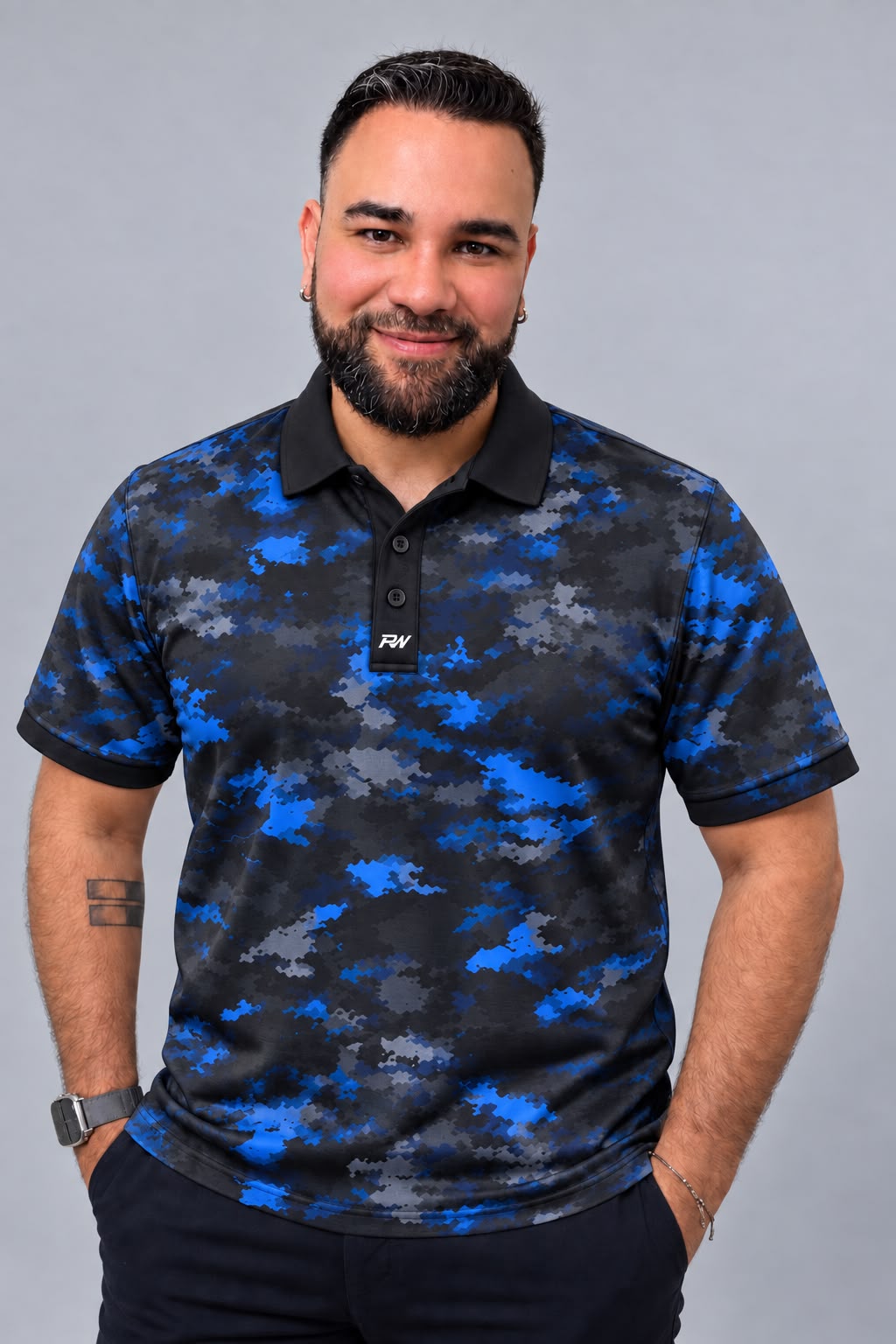 PW Gear Performance Polo-Arctic Camo